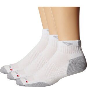Drymax Running Quarter-Crew Socks 3-Pack Unisex White/Grey XL